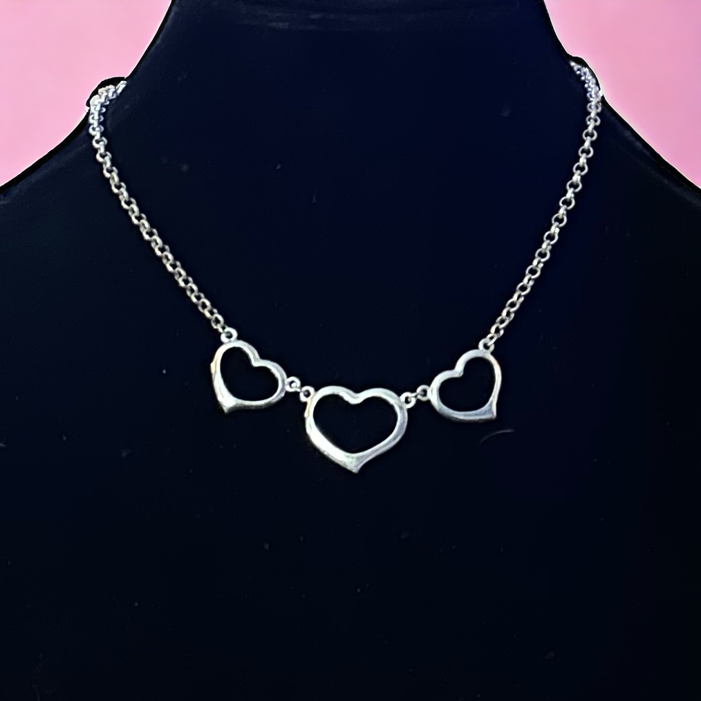 Liz & Co Triple Heart Necklace